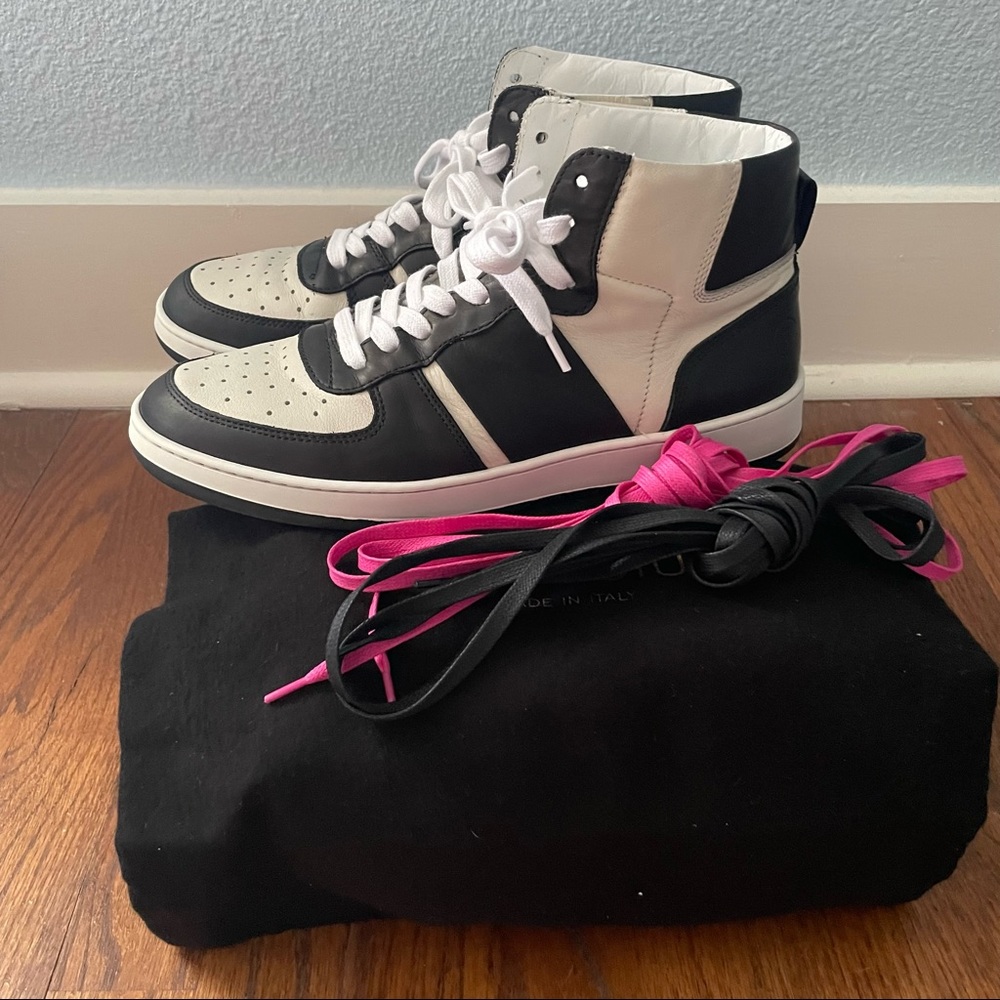 Collegium Pillar Destoyer High in “Nero & Blanco” Men’s Size 9 Sneakers